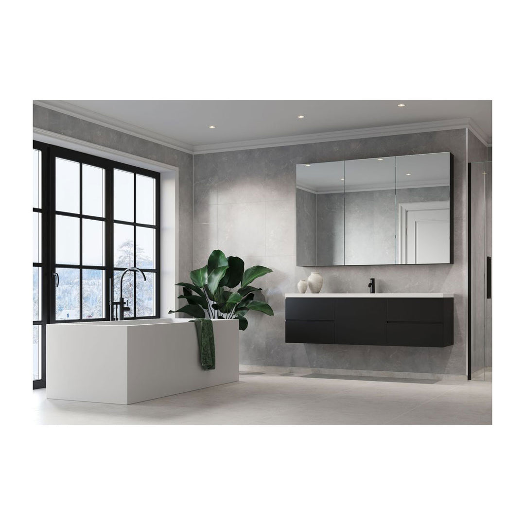 Fibo Marble 2.4m x 0.6m Wall Panels - Grey Marble (Tile Effect) - Single Panel