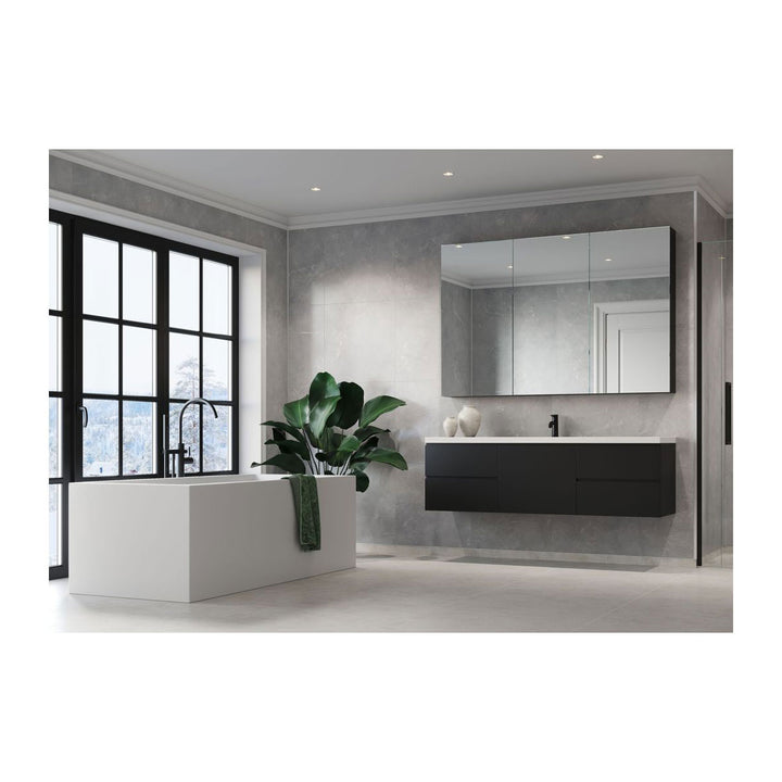 Fibo Marble 2.4m x 0.6m Wall Panels - Grey Marble (Tile Effect) - Single Panel