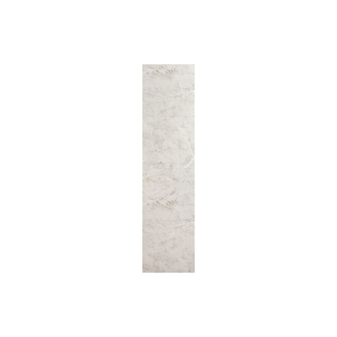 Fibo Marble 2.4m x 0.6m Wall Panels - White Marble (Tile Effect) - Single Panel