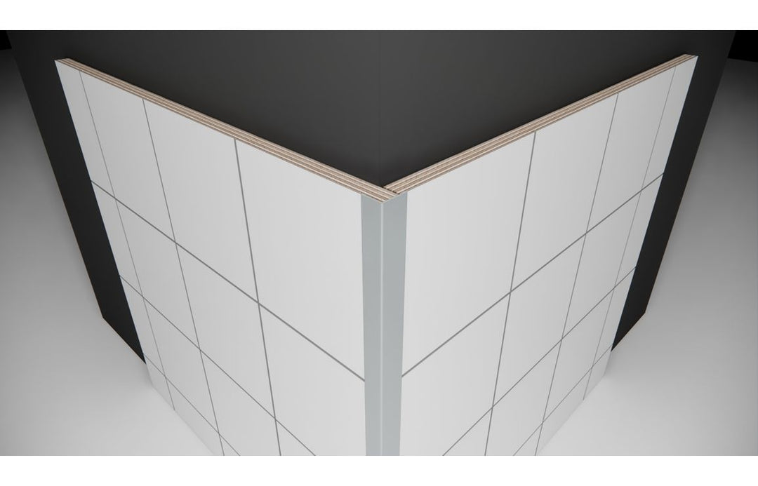 Aluminium Small L-Shaped Profile 2.4m