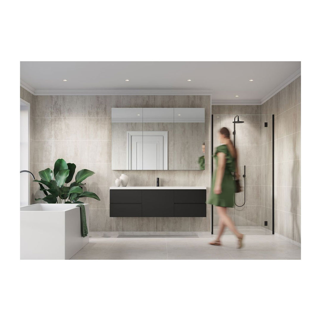 Fibo 2.4m x 0.6m Wall Panels - Abbey Shale (Tile Effect) - Single Panel