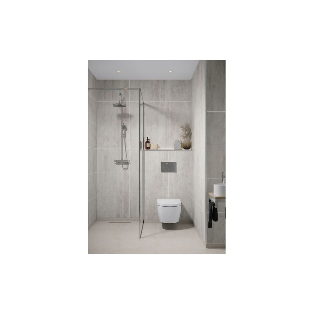 Fibo 2.4m x 0.6m Wall Panels - Abbey Shale (Tile Effect) - Single Panel