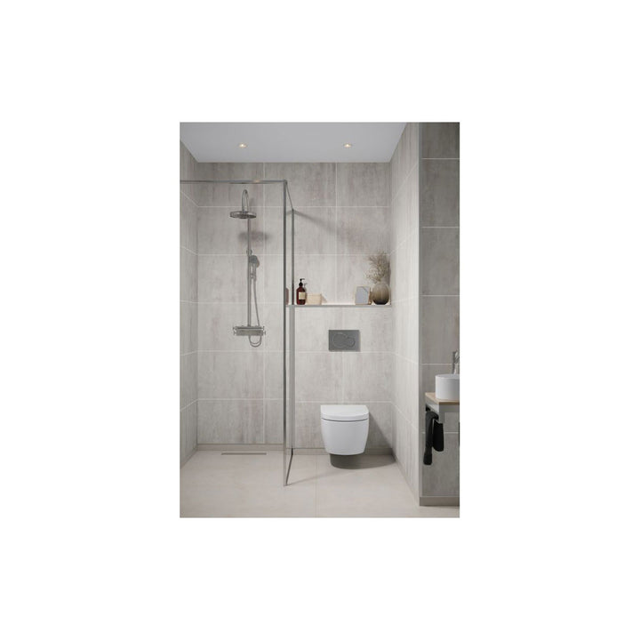 Fibo 2.4m x 0.6m Wall Panels - Abbey Shale (Tile Effect) - Single Panel
