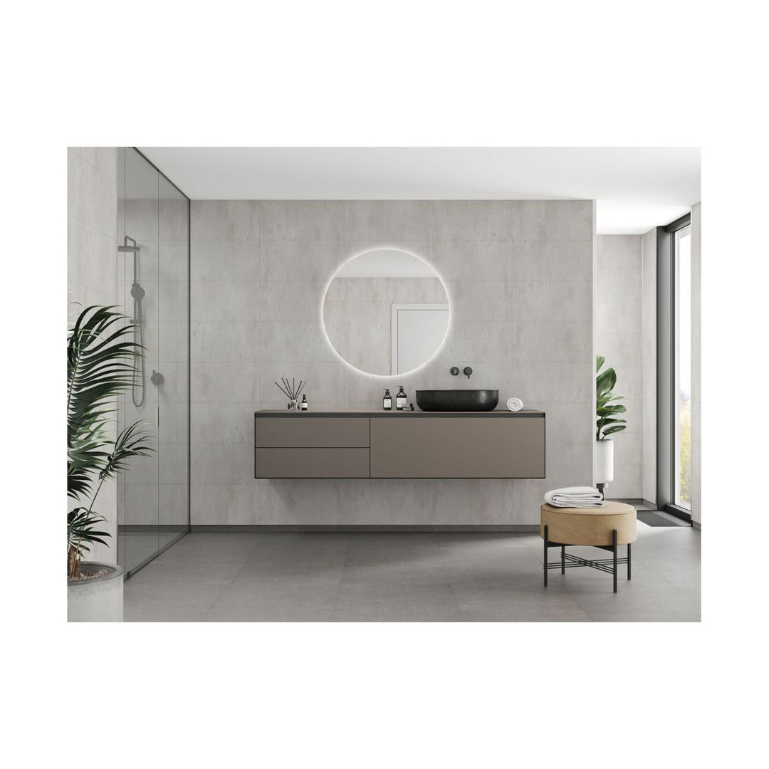 Fibo 2.4m x 0.6m Wall Panels - Cracked Cement (Tile Effect) - Single Panel