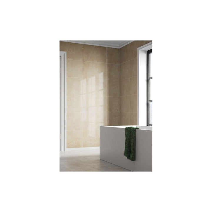 Fibo 2.4m x 0.6m Wall Panels - Desert Gloss (Tile Effect) - Single Panel