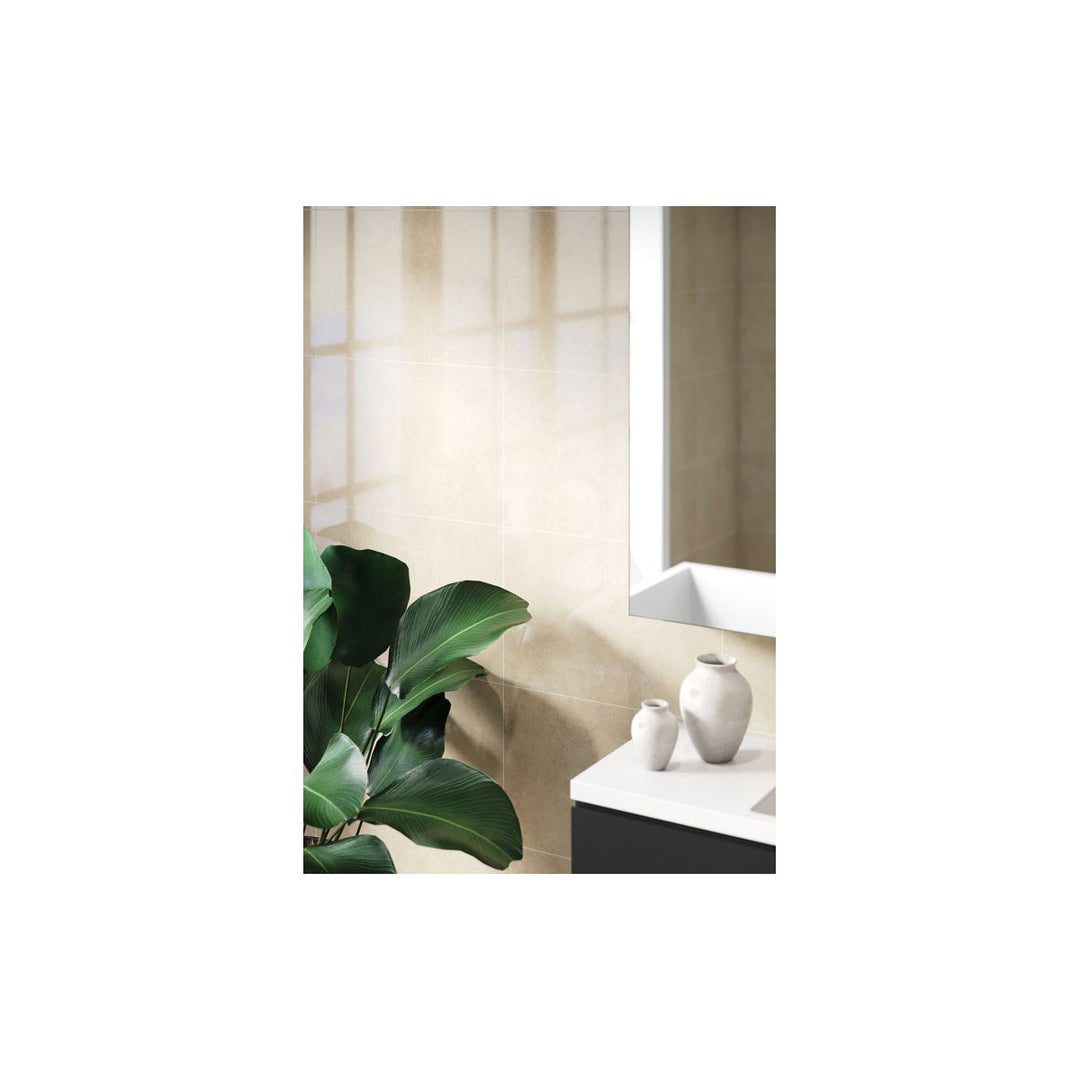 Fibo 2.4m x 0.6m Wall Panels - Desert Gloss (Tile Effect) - Single Panel