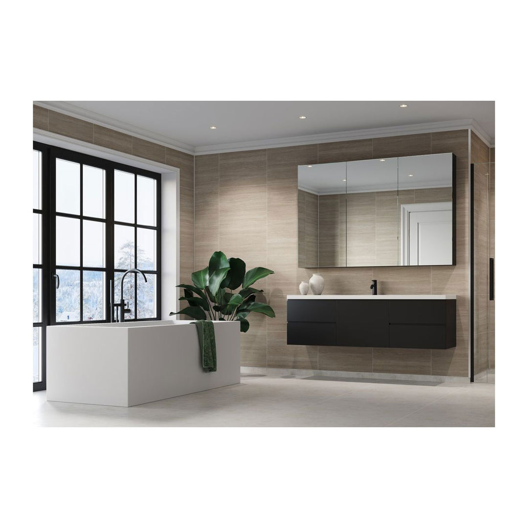 Fibo 2.4m x 0.6m Wall Panels - Grey Oak (Tile Effect) - Single Panel