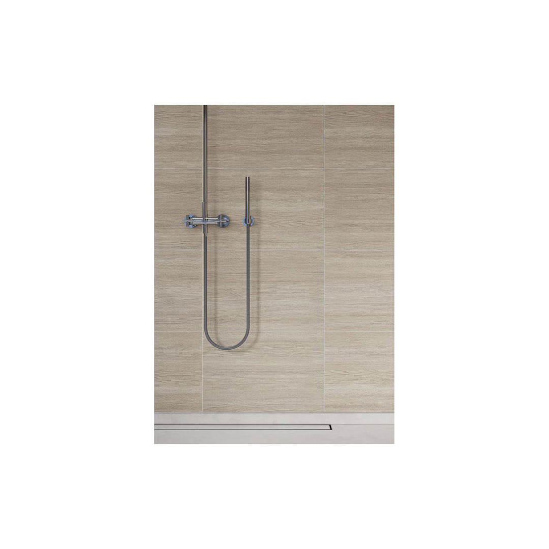 Fibo 2.4m x 0.6m Wall Panels - Grey Oak (Tile Effect) - Single Panel