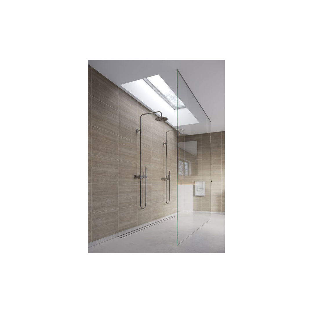 Fibo 2.4m x 0.6m Wall Panels - Grey Oak (Tile Effect) - Single Panel