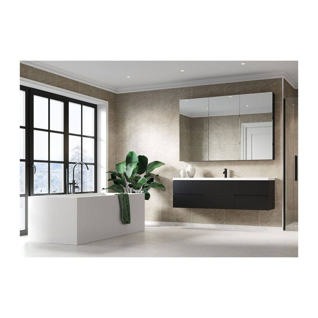 Fibo 2.4m x 0.6m Wall Panels - Grey Sahara (Tile Effect) - Pack of 2 Panels