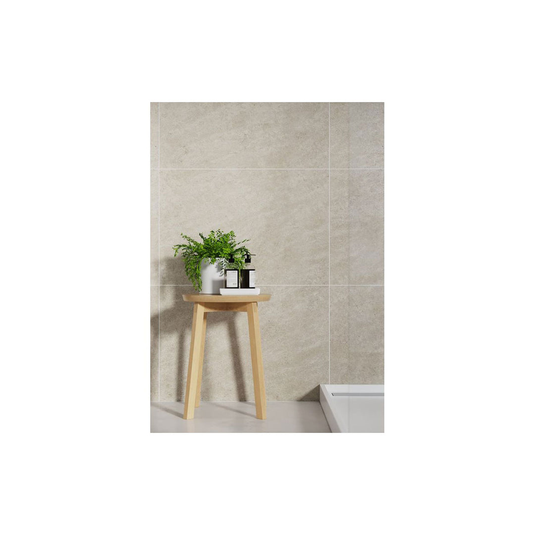 Fibo 2.4m x 0.6m Wall Panels - Grey Sahara (Tile Effect) - Pack of 2 Panels