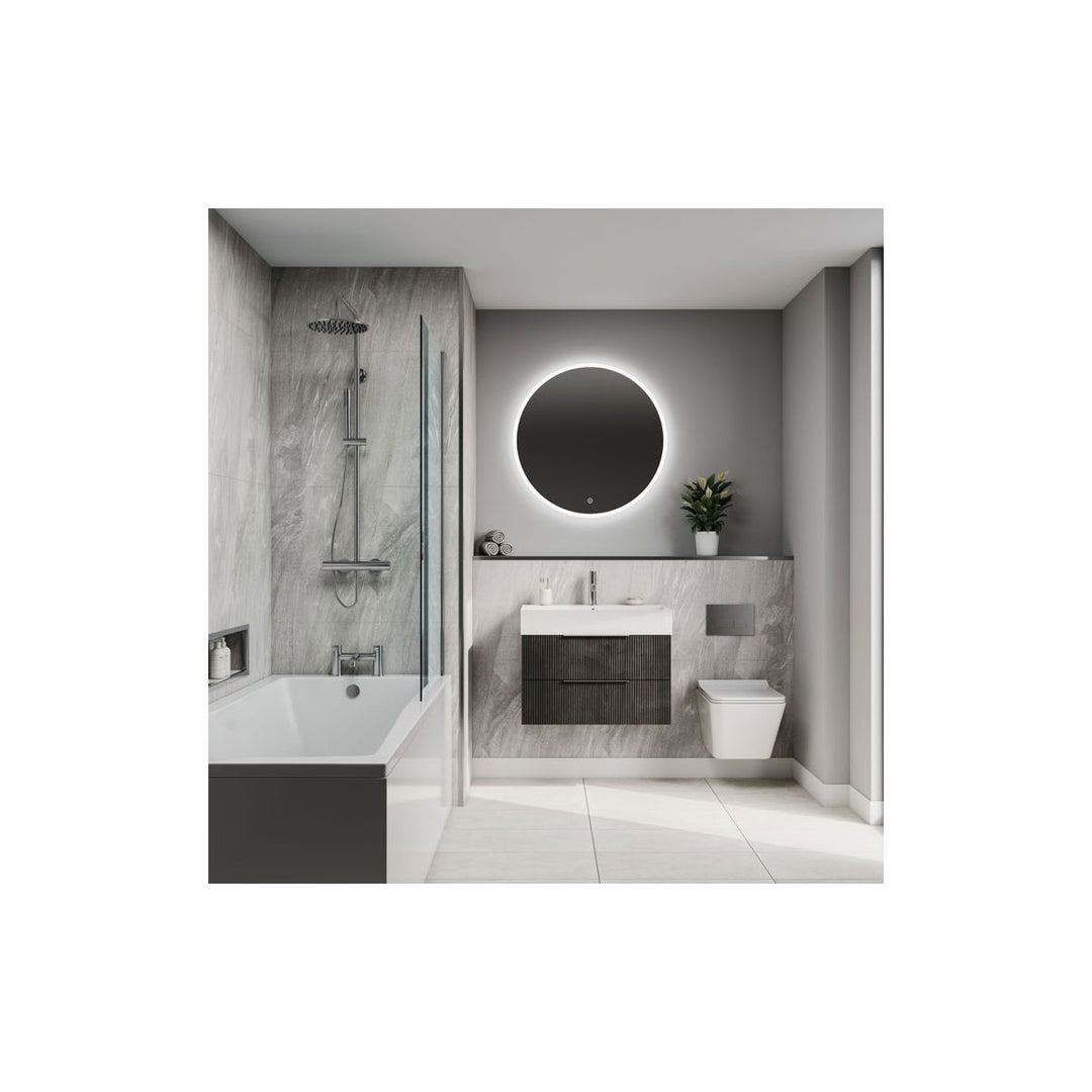 Fibo 2.4m x 0.6m Wall Panels - Grey Stone (Tile Effect) - Single Panel