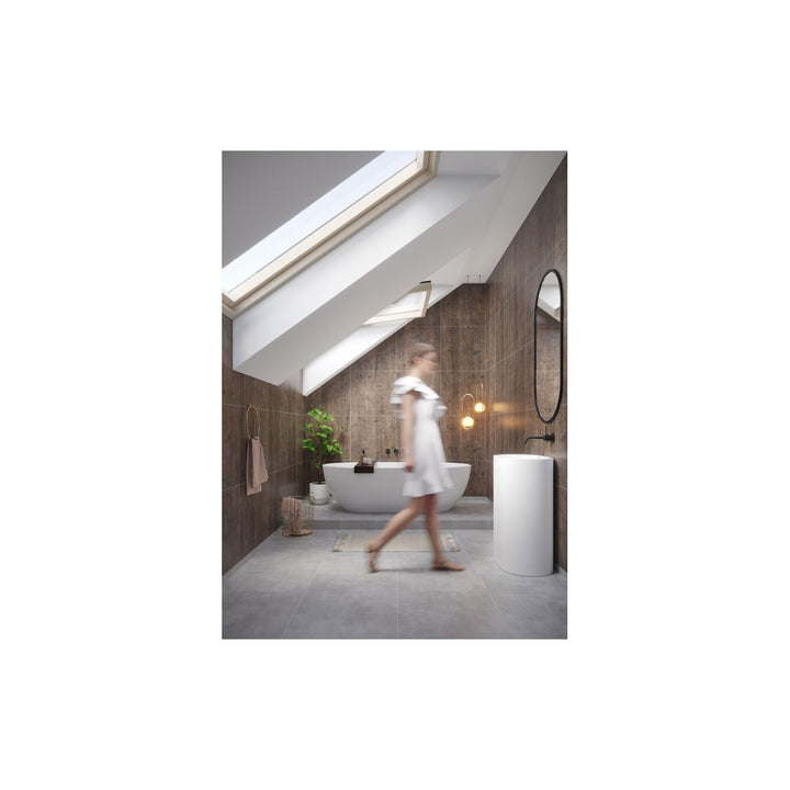 Fibo 2.4m x 0.6m Wall Panels - Rough Wood (Tile Effect) - Single Panel