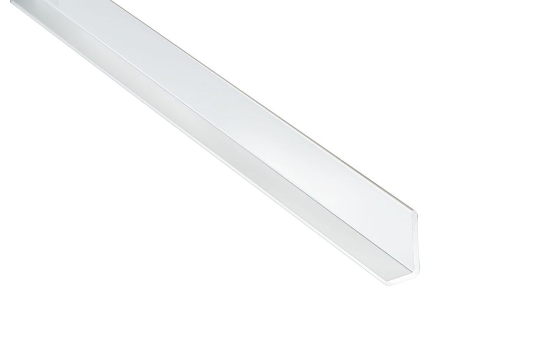 White PVC Large L-Shaped Profile 2.4m
