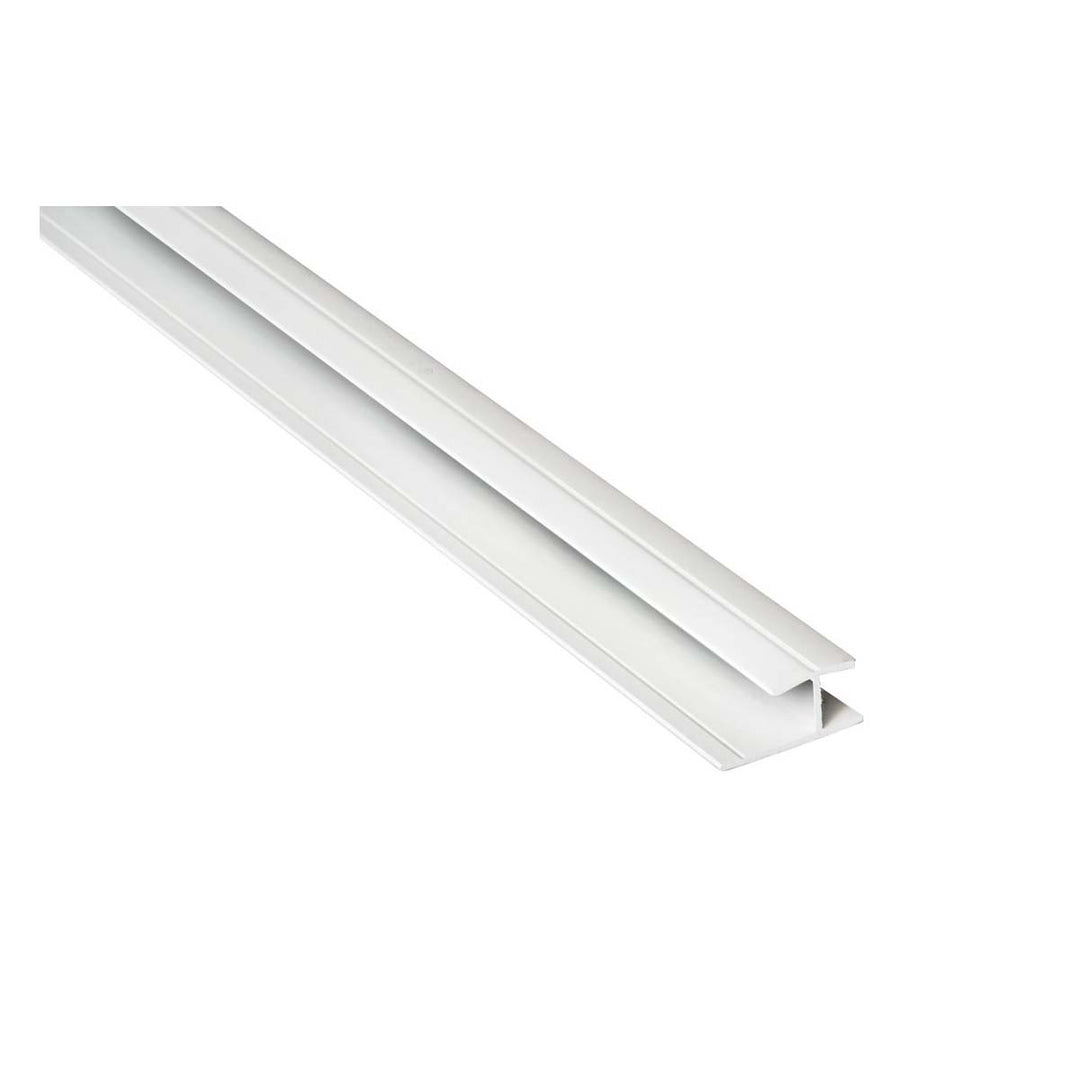 White PVC H-Shaped Stacking Profile 2.4m