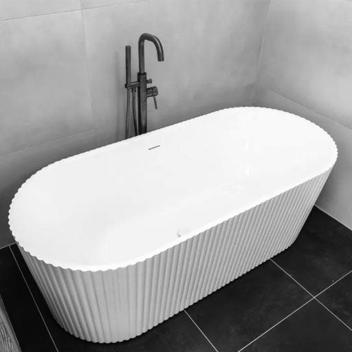 Fluted Modern Freestanding Bath 1700 x 750mm