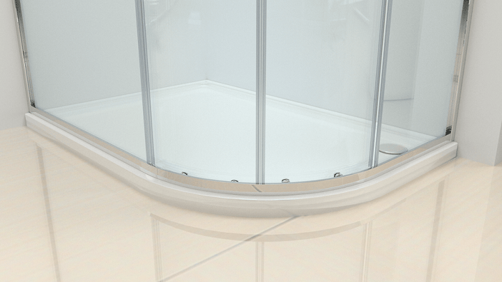 Offset Quadrant Shower Enclosure 1000x800mm - Kaso 8 by Voda Design (8mm Thick)