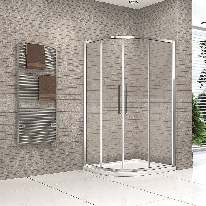 Quadrant Shower Enclosure 1000mm - Kaso 8 by Voda Design (8mm Thick)