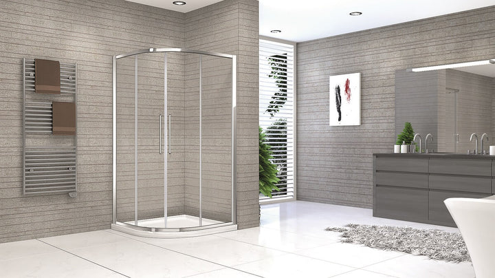 Quadrant Shower Enclosure 1000mm - Kaso 8 by Voda Design (8mm Thick)