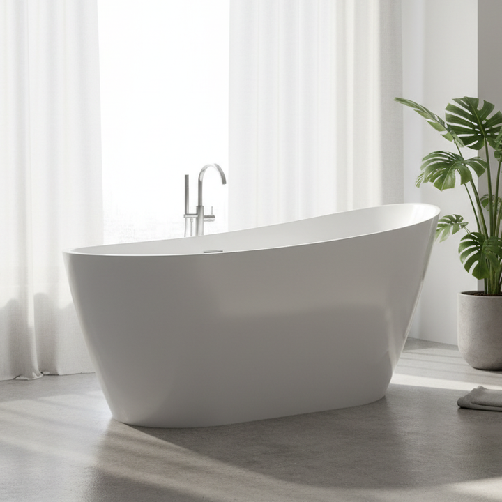 Voda Design Ribble Modern Freestanding Slipper Bath - 1700mm