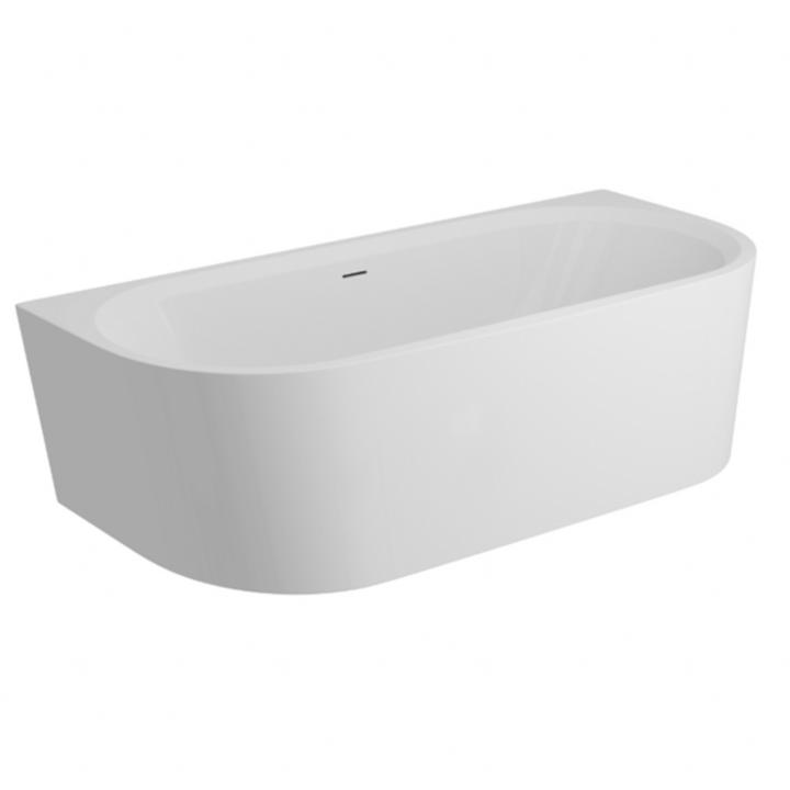 Freestanding Modern Back To Wall Bath 1800mm - Princeton By Voda Design