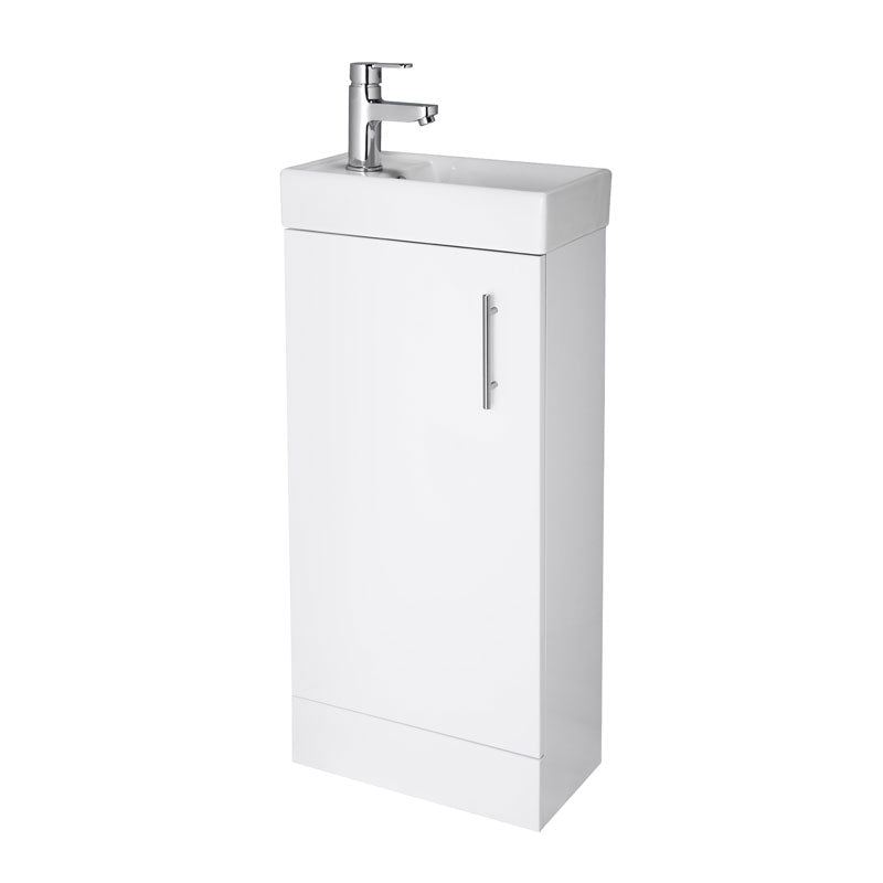 Harley 400mm Gloss White Floor Standing Unit