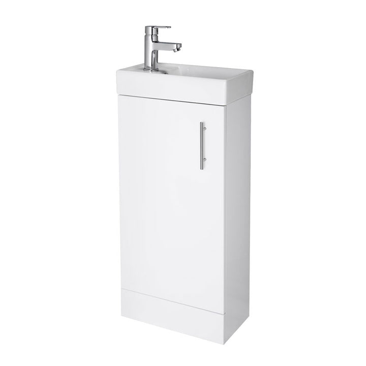 Harley 400mm Gloss White Floor Standing Unit