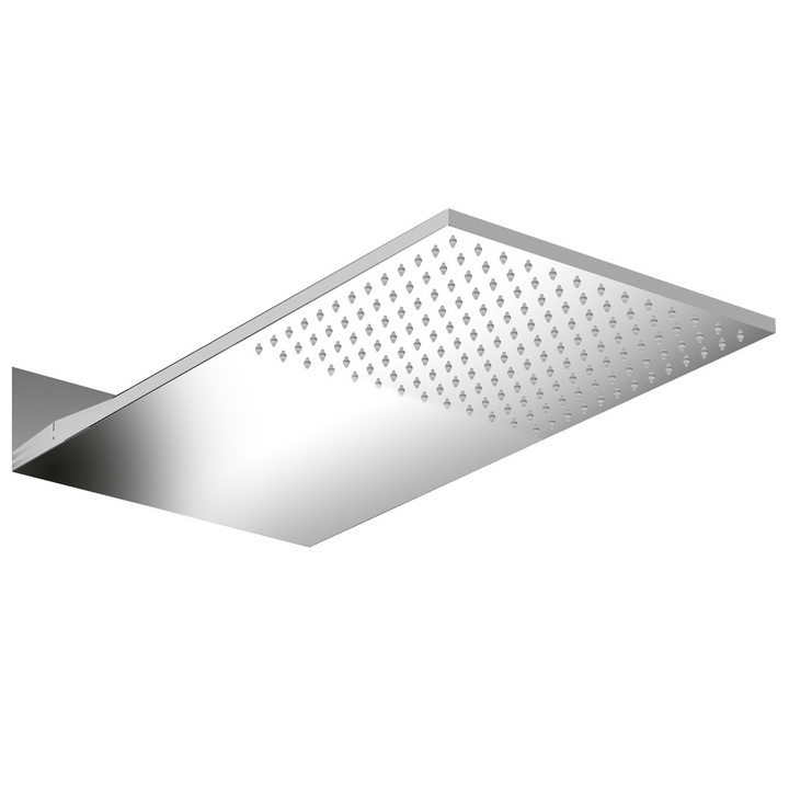 Deluxe Ultra Thin Stainless Steel Oblong Shower Head