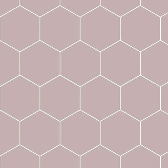 Fibo Urban - 2.4m x 0.6m Wall Panel - Dusky Pink (Hexagonal) - Single