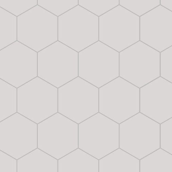 Fibo Urban - 2.4m x 0.6m Wall Panel - White Silk (Hexagonal) - Single