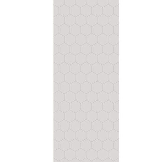 Fibo Urban - 2.4m x 0.6m Wall Panel - White Silk (Hexagonal) - Single