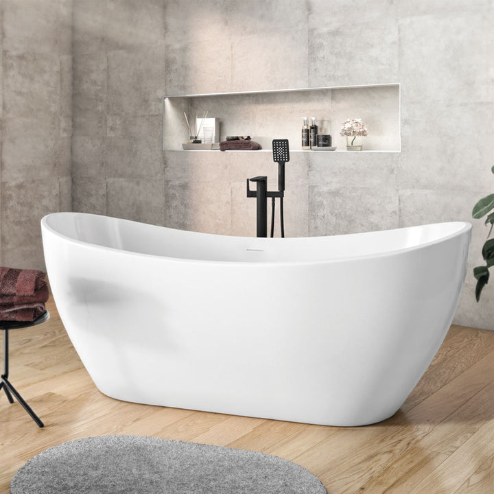 Freestanding Modern Slipper Double Ended bath 1830 mm - Ibiza by Synergy