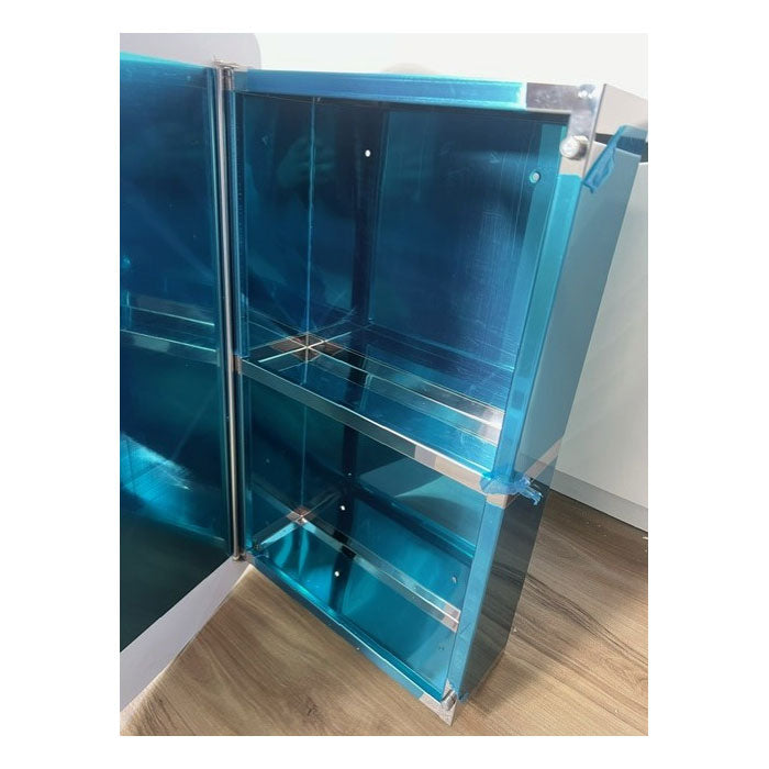 Curved Bathroom Mirror Cabinet With Shelf (w: 400 x h:650)