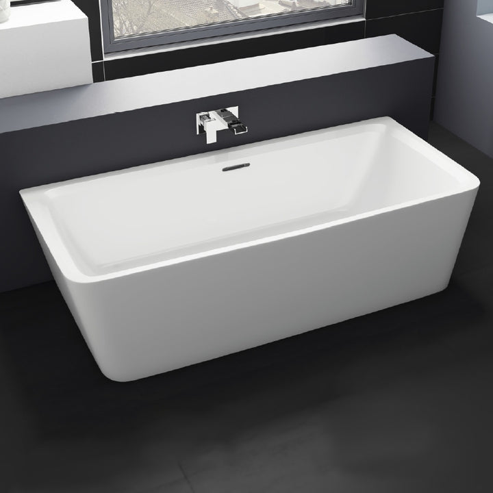 Freestanding Back To Wall Square Bath 1800mm - Kilmory By Synergy