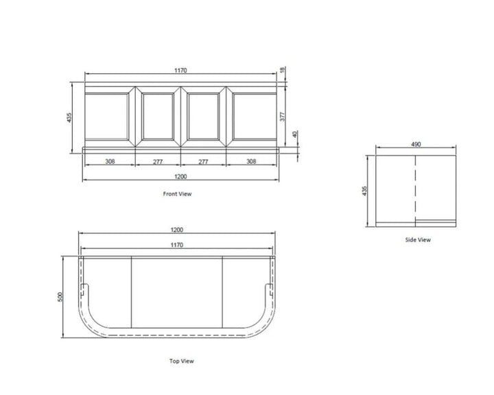 Hatton 1200mm Wall Mounted Anthracite Vanity Unit, Black Marble Worktop & Ceramic Basin