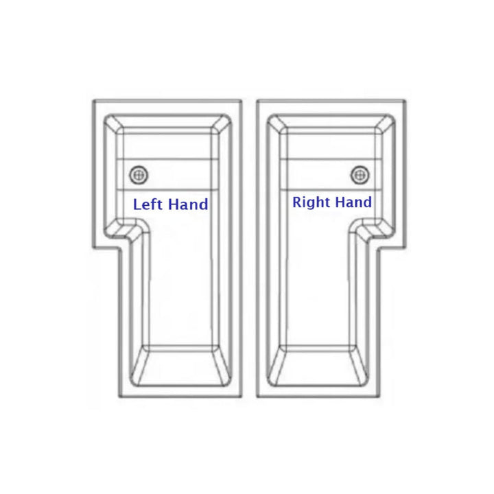 1700mm Left Hand P-Shaped Bath Bundle (Includes Bath, Screen & Front Panel) - PBATH1700LH