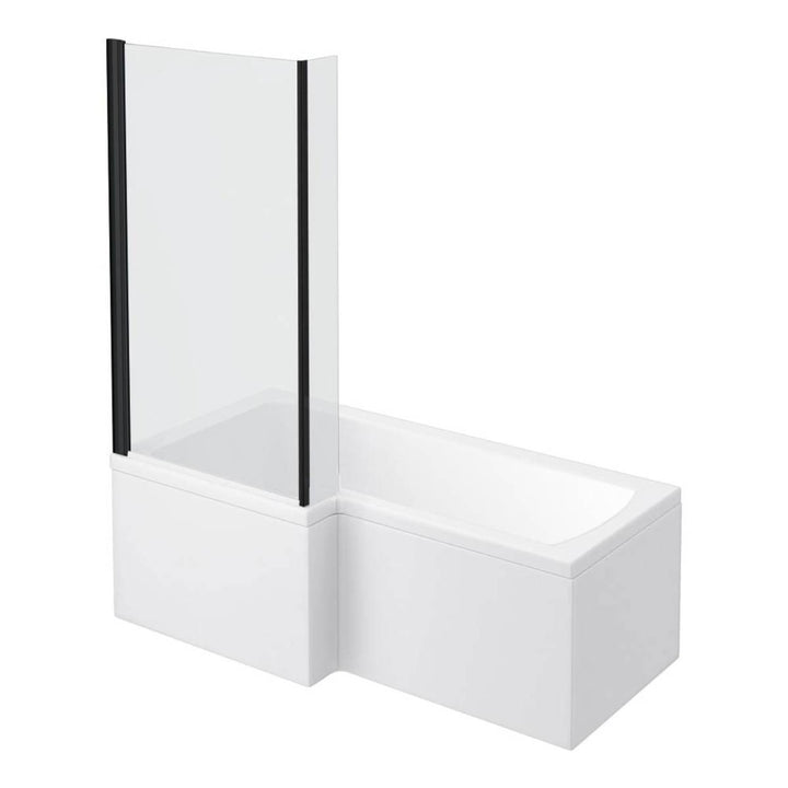 L Shape Shower Bath & Vanity Deal - Left Hand - VODASUITE4
