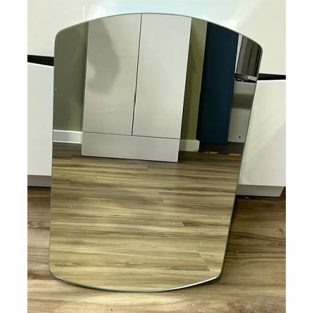 Curved Bathroom Mirror Cabinet With Shelf (w: 400 x h:650)
