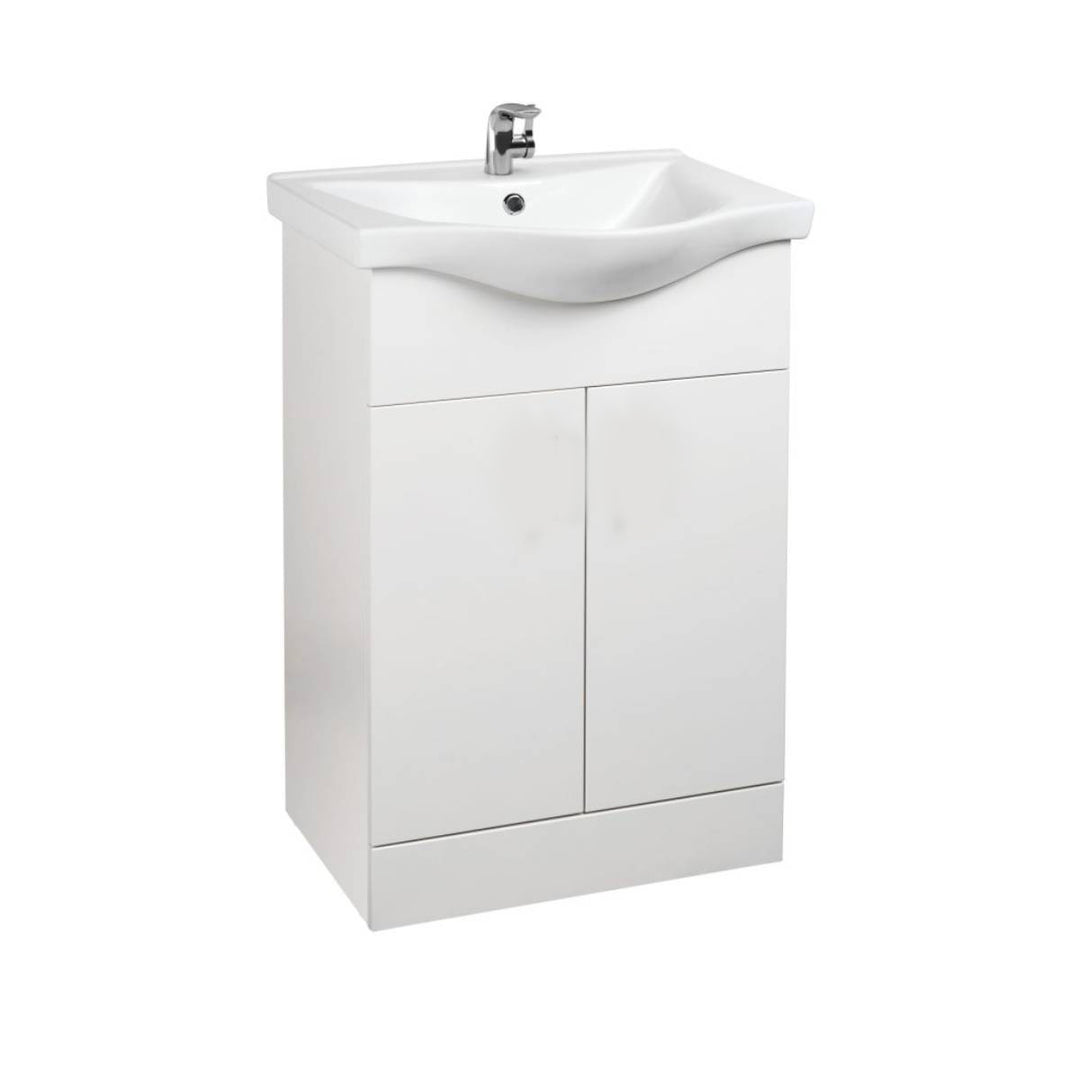 L Shape Shower Bath & Vanity Deal - Right Hand - VODASUITE3