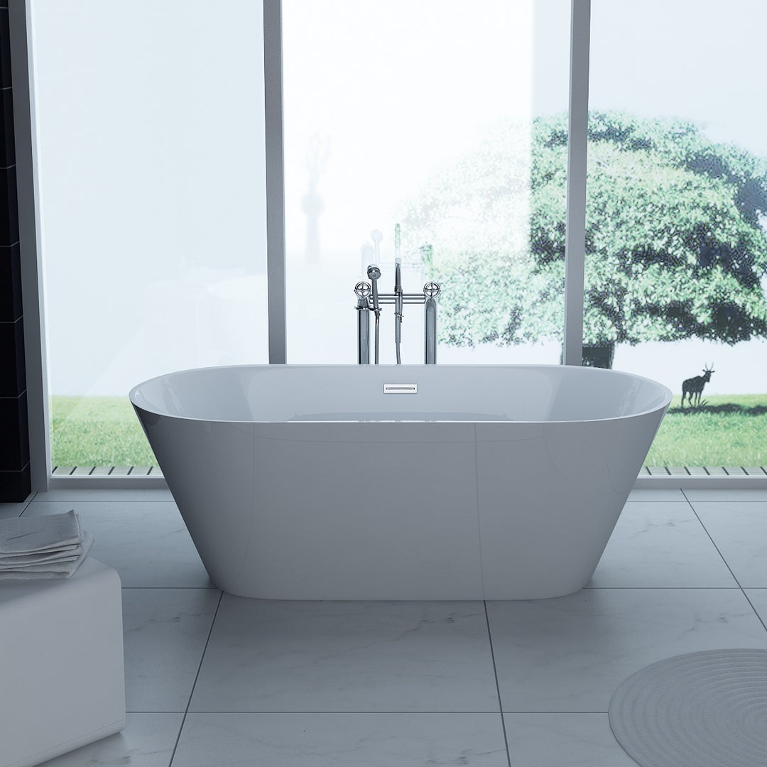 Freestanding Modern Double Ended Bath 1600mm - Duke By Voda Design