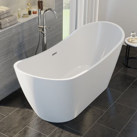 Freestanding Modern Double Ended Bath 1500mm - Rose By Voda Design