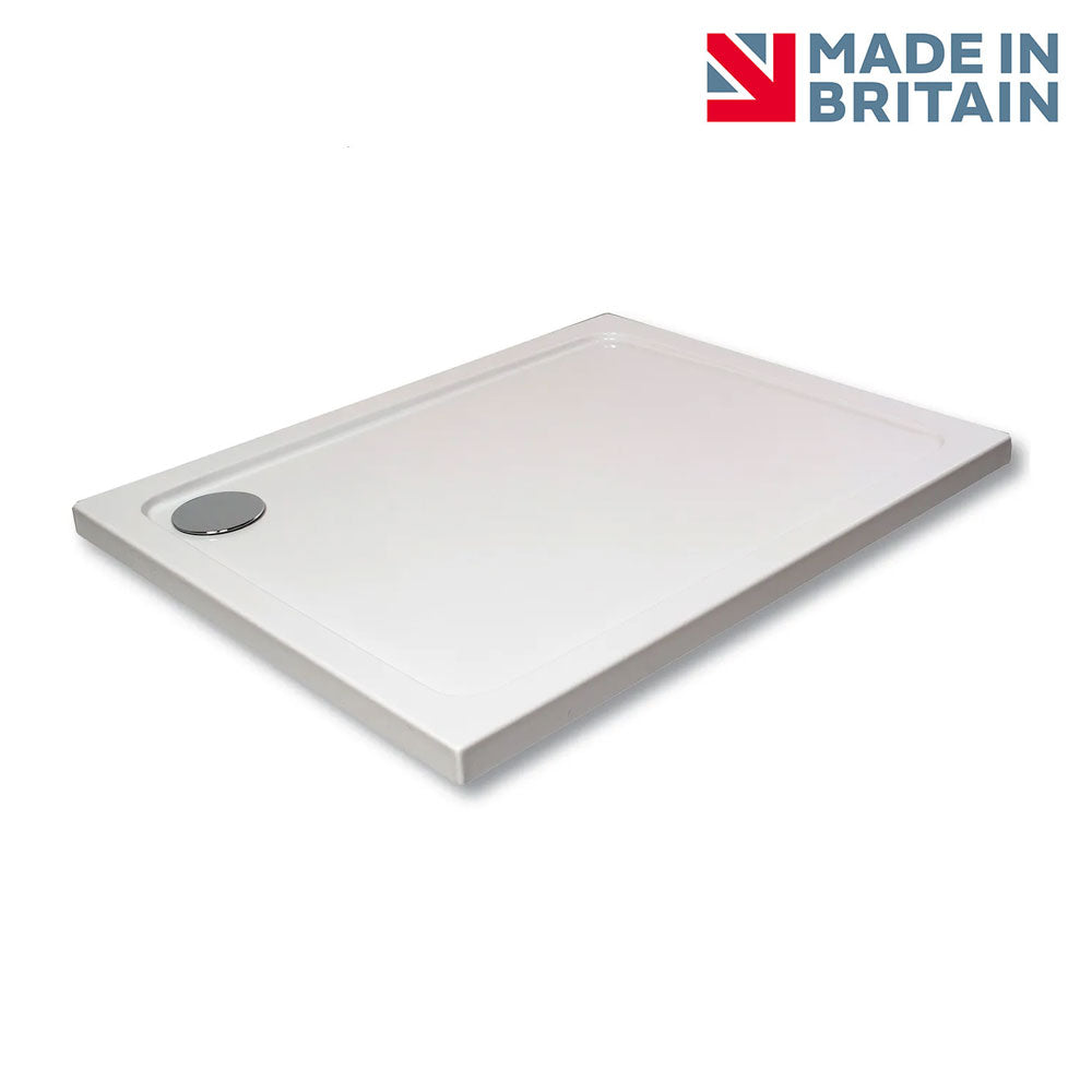 Rectangular Shower Tray 45mm Stone Capped Low Profile UK Manufactured