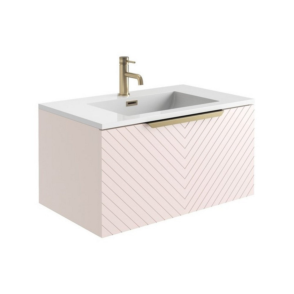 Complete Luxury Brass Bathroom Suite - Pink - VODASUITE12
