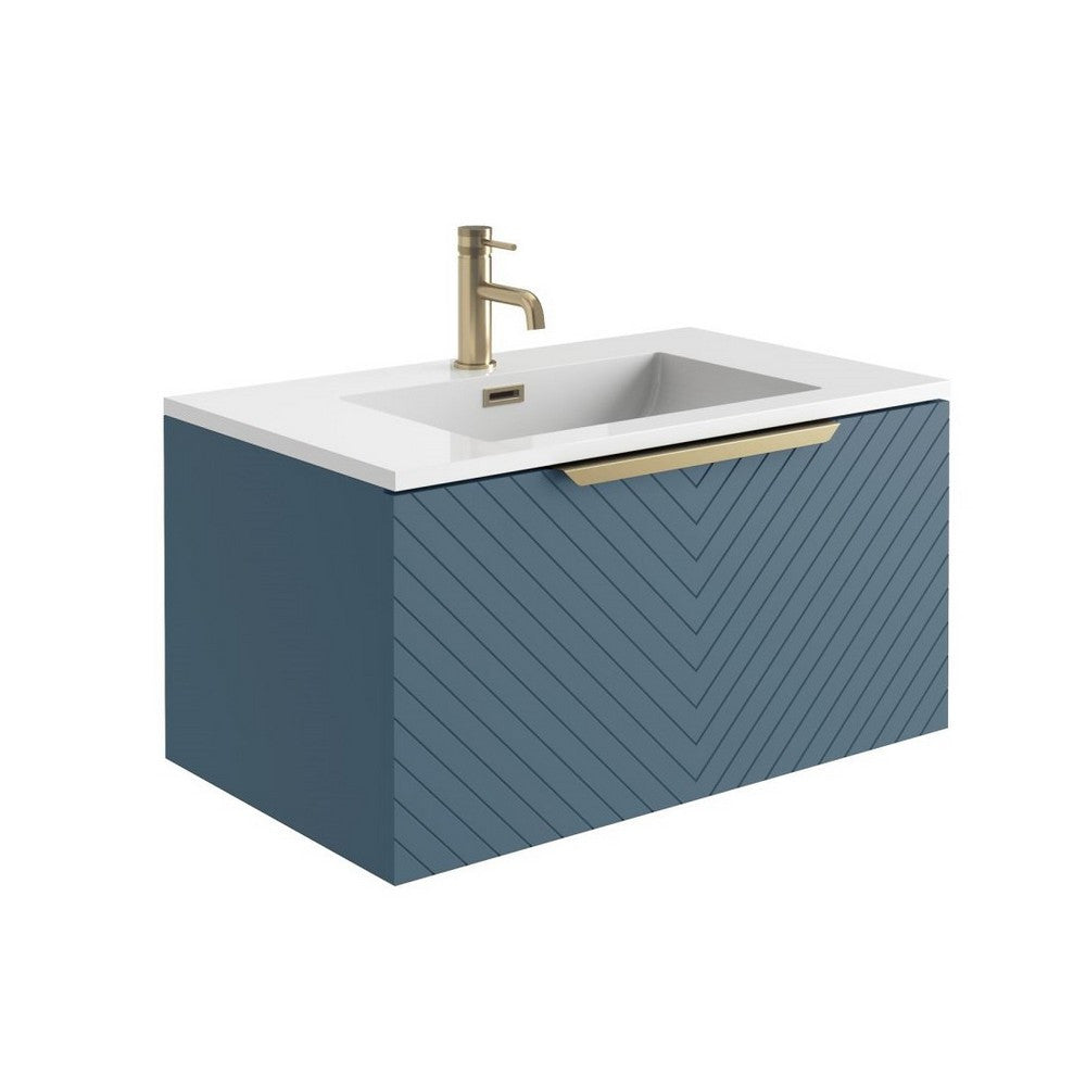 Complete Luxury Brass Bathroom Suite - Blue - VODASUITE13