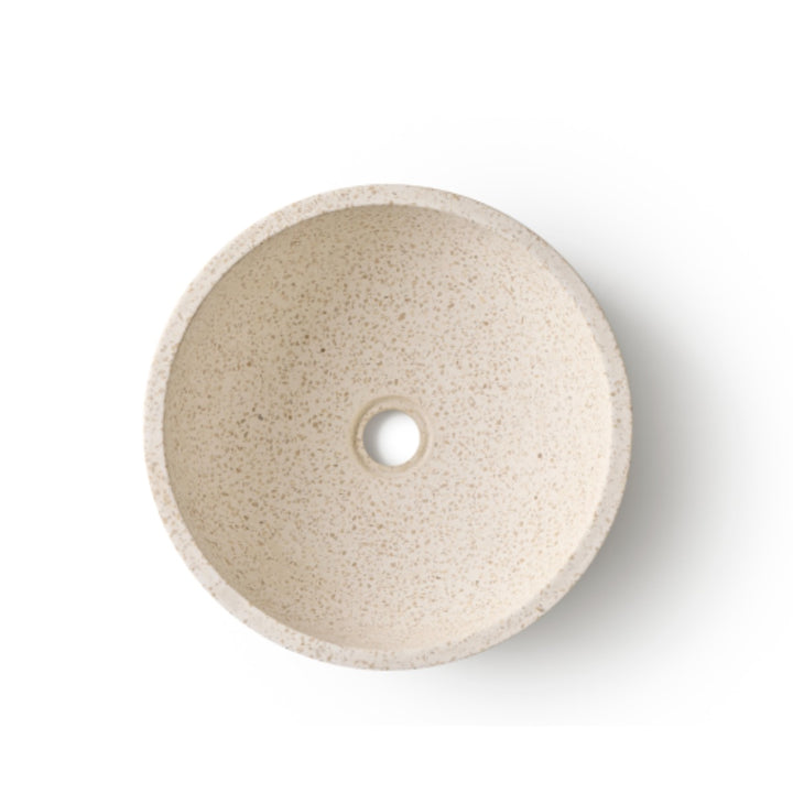 Venecia Terazzo Stone Mix Wash Basin - 35x35x13cm - White