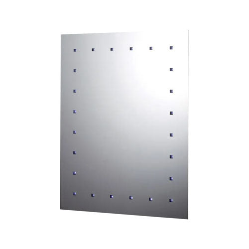 650 x 500 LED Mirror - Battery Operated 24 LED Lights