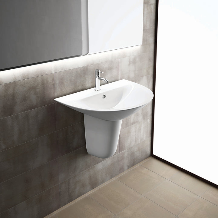 RAK Morning 55cm Semi Recessed Basin 1th