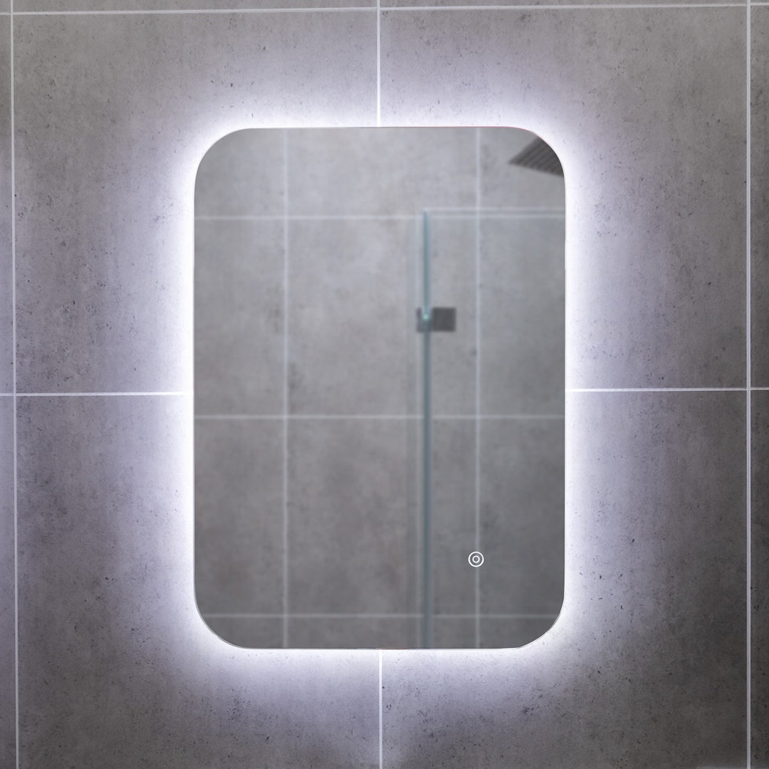 800mm x 600mm LED Mirror With Demister Technology