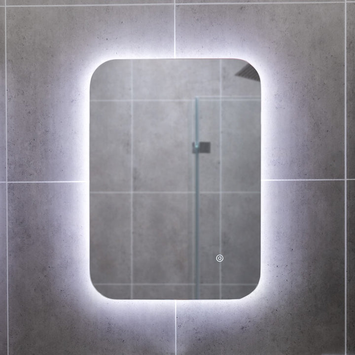 800mm x 600mm LED Mirror With Demister Technology