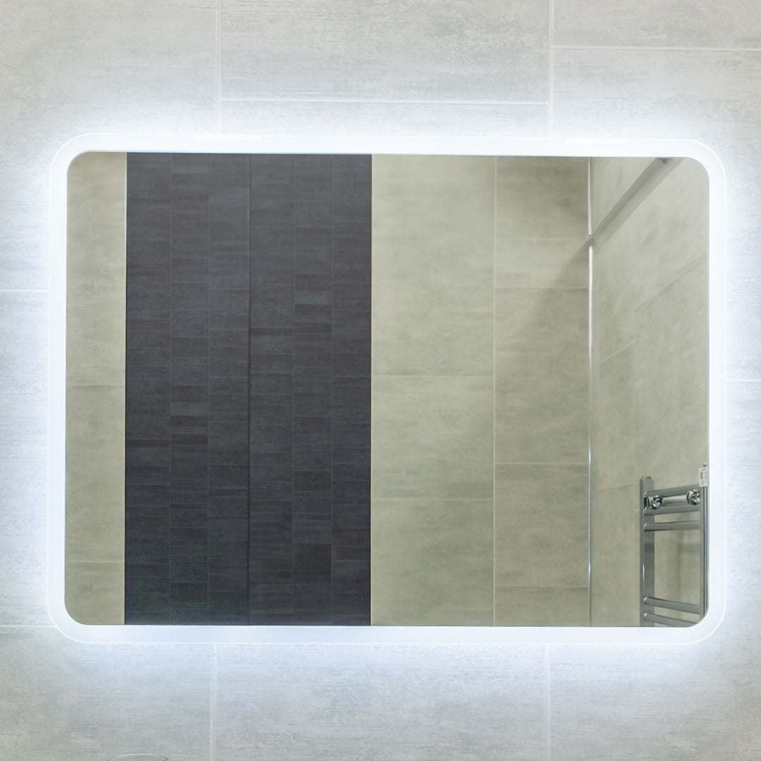 800mm x 600mm LED Mirror With Demister Technology